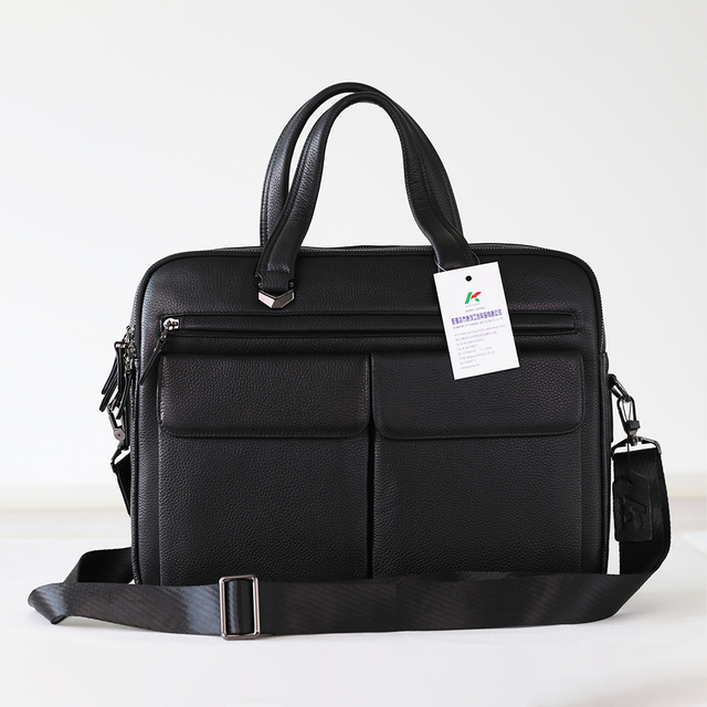 Men's Real Leather Messenger Bag 16 Inches Laptop Briefcase Business Satchel Computer Handbag Shoulder Bag