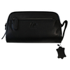 Genuine Leather Wristlet Clutch Handbag Multiple Component with Special Handle