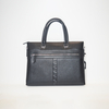 Black Custom Slim Executive Travel Bag Handbag Messager Bag Men's Genuine Leather Business Laptop Briefcase