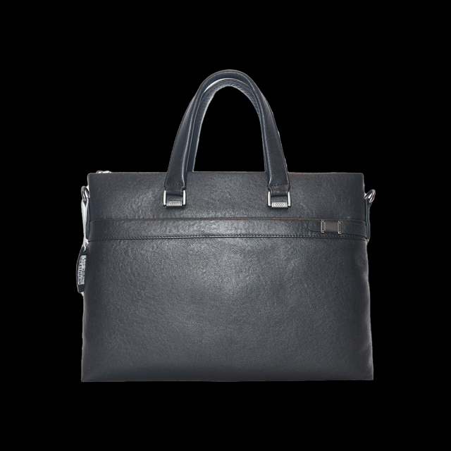 Men Minimalist Design Genuine Leather Business Laptop Bag Waterproof Briefcase Crossbody Bag