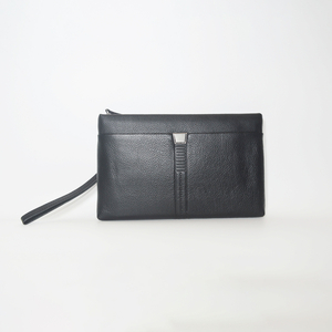 Minimalist Men's Genuine Leather Clutch Bag Business Wrist Wallet Zipper Purse Clutch Bag