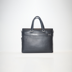 Men Minimalist Design Waterproof Real Leather Briefcase Messenger Bag Office Business Laptop Bag