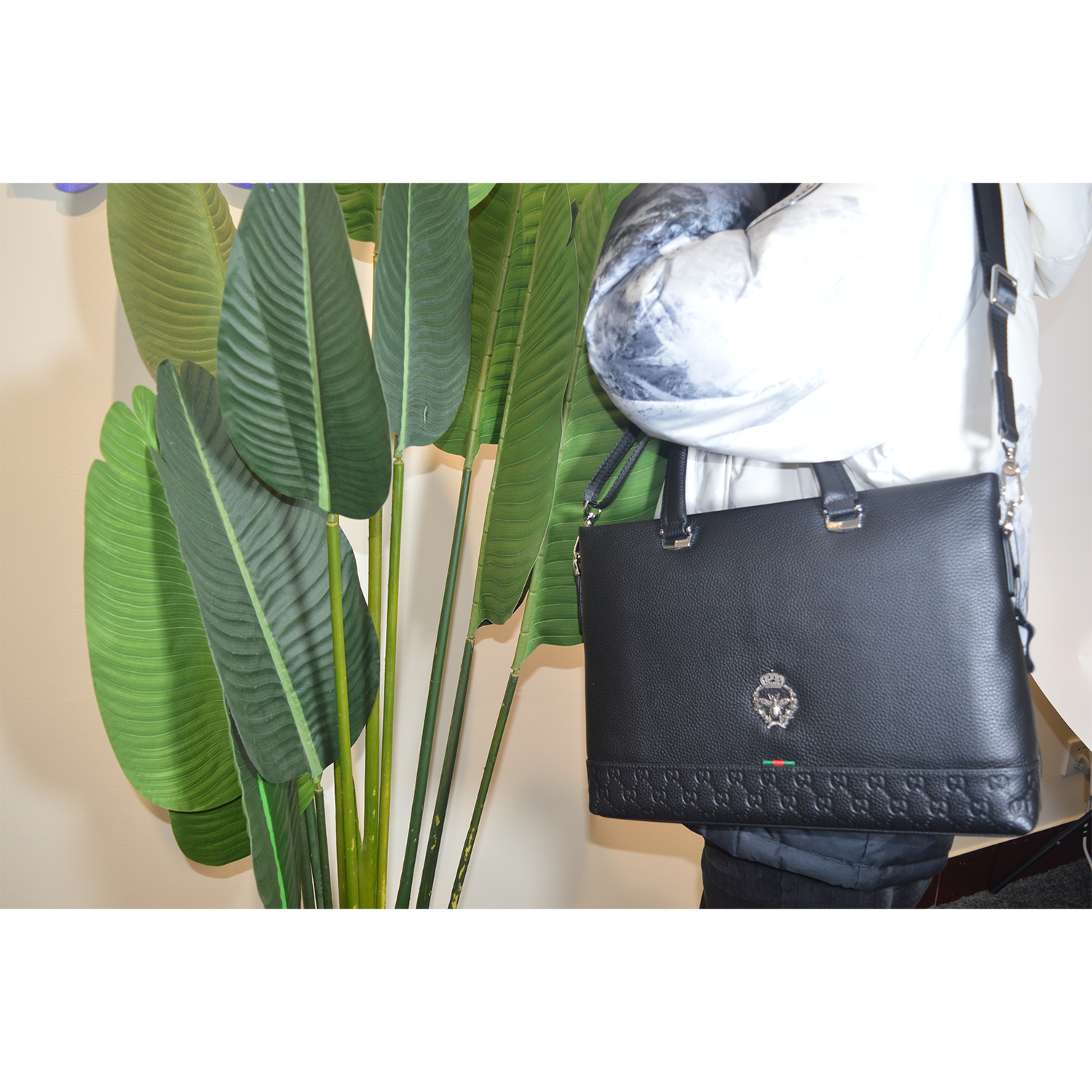 Full Grain Cow Leather Briefcase for Women Genuine Leather Laptop Computer Business Shoulder Bag Versatile Handbag