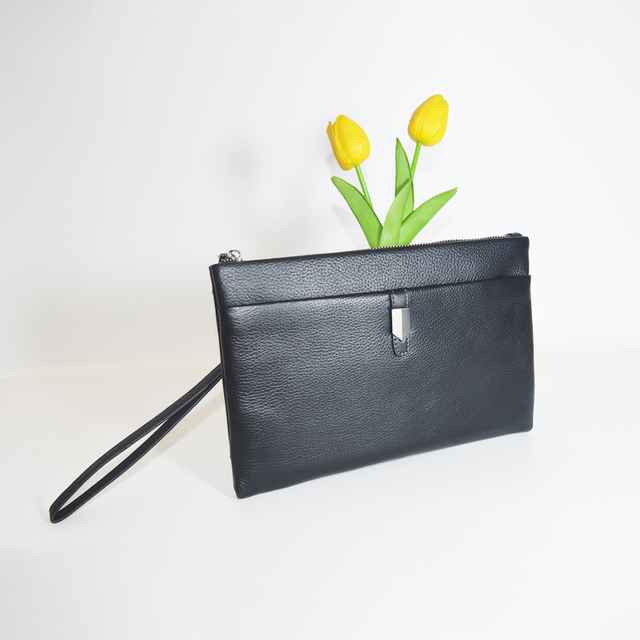 Men Clutch Bag Long Wallet Purse Card Holder Case Business Clutch Handbag with Pocket and Card Slots Handbag