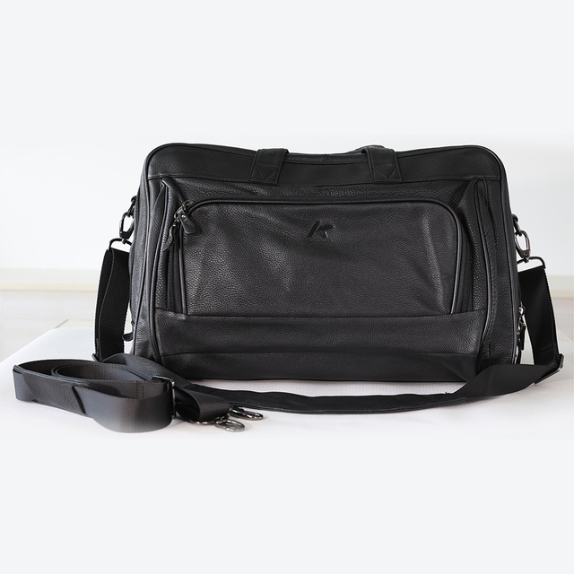 Leather Travel Bag with Adjustable Shoulder Strap