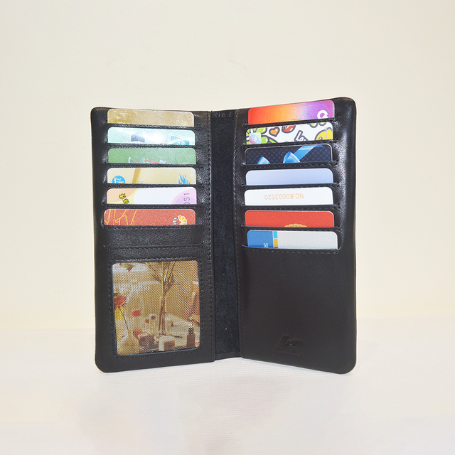 Ultra Slim Thin Leather Credit Card Holder Men Bifold Clutch Wallets