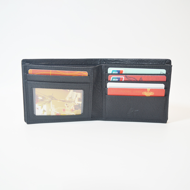 Slim Minimalist Wallet for Men Women Bifold Design Short Bifold Leather Wallet Checkbook Wallet