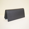 Unisex Genuine Leather Bifold Long Black Wallet