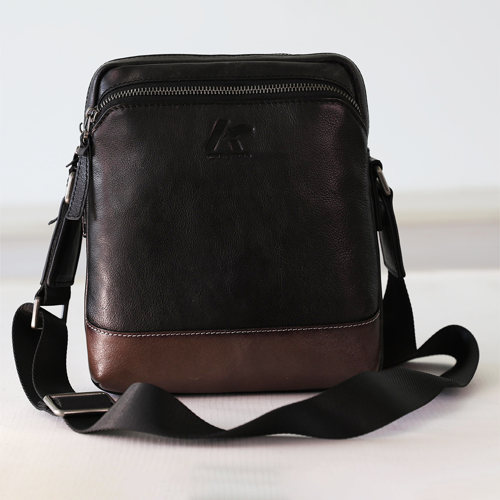 Leather Crossbody Shoulder Bag for Men